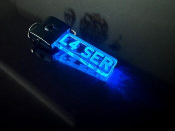 Custom Personalised 3D LED Number Plate Keyring - Image 5