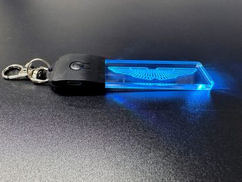 Aston Martin Logo LED Light Keyring / Keychain - Image 6