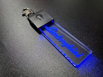 Lamborghini Logo LED Light Keyring / Keychain - Image 3