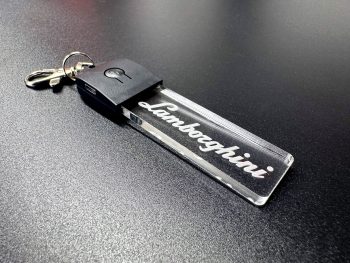 Lamborghini Logo LED Light Keyring / Keychain - Image 8